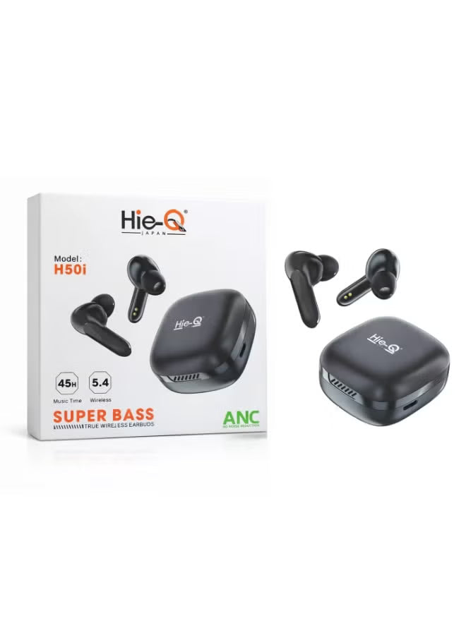 Hie-Q H50i TWS Wireless Earbuds with ANC & Super Bass