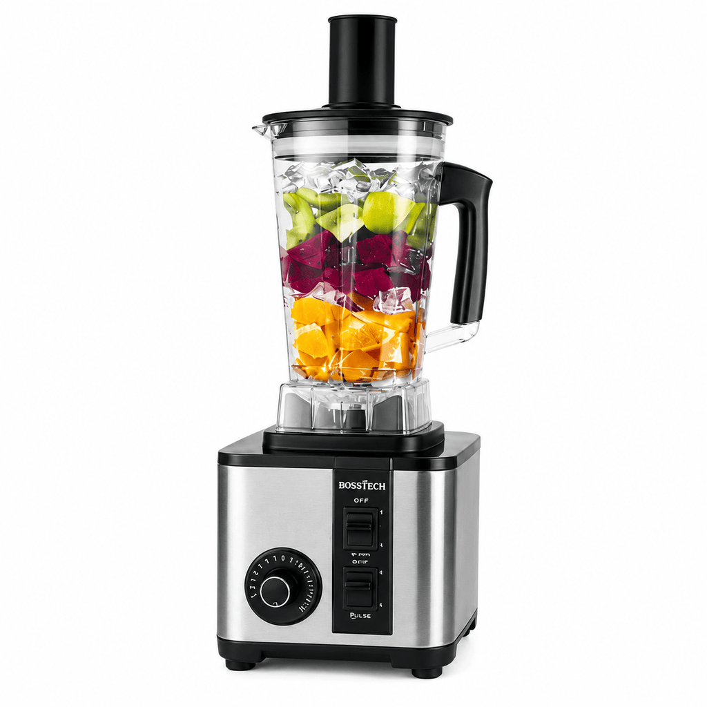 Bosstech BT-8004 3-in-1 Blender, Chopper, and Grinder Set (9500W)