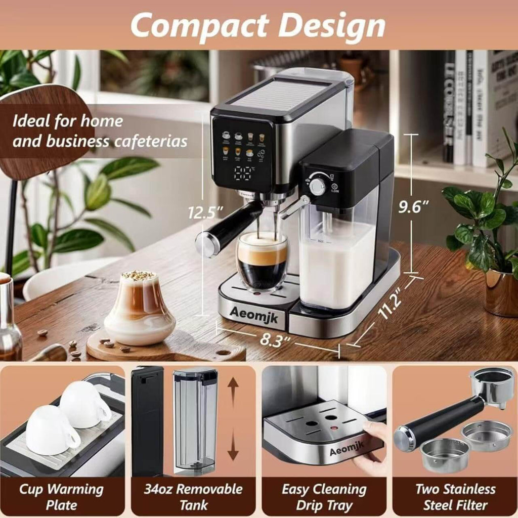 Aeomjk CM5383 Multi-Function Automatic Espresso & Coffee Machine