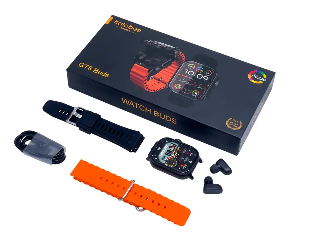 Hie-Q GT8 Buds 2-in-1 TWS Smartwatch Deluxe Set with Always-On Display