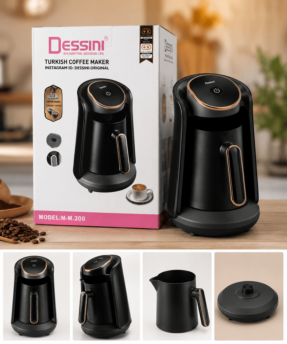 Dessini M-M.200 Automatic Turkish Coffee Maker Machine