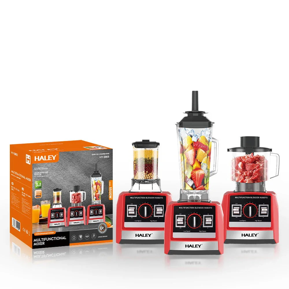 HALEY 3-in-1 Stainless Steel Blender & Juicer Set
