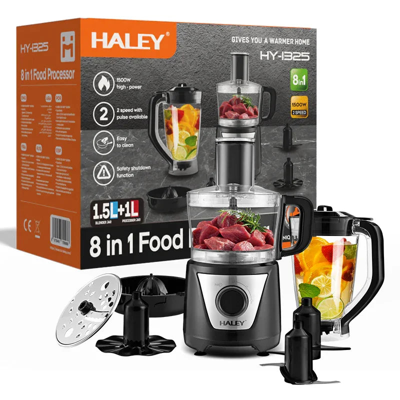 HALEY 8-in-1 Food Processor - 1500W