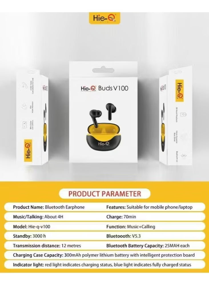 Hie-Q Buds V100 Wireless Bluetooth Earphones