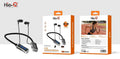 Hie-Q KL50 Wireless In-Ear Neckband Headphones with LED Display (80H Playtime)