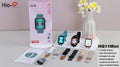 Hie-Q HQ11 Mini Smart Watch with AMOLED Display & 3 Pairs Strap Bundle