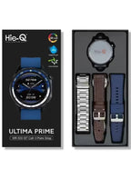 Hie-Q WR-500 Ultima Prime Smart Watch with BT Call & 3 Pairs Strap